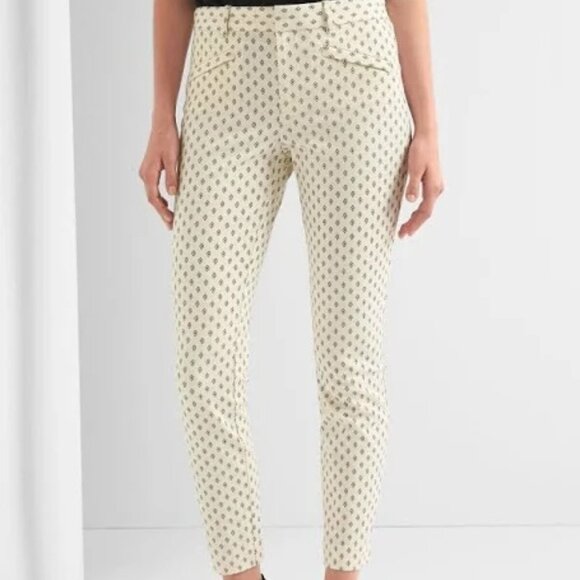 GAP Bi-Stretch Slim Skinny Ankle Work Pants - White Diamond Size 6 - Picture 6 of 6
